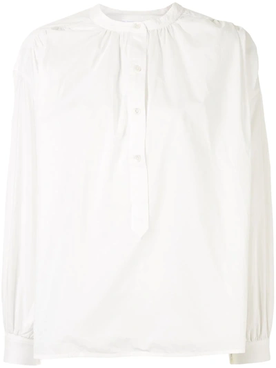 Anine Bing Eden Puff Sleeves Shirt In White