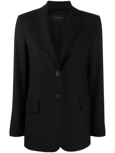 Antonelli Fitted Single-breasted Blazer In Black