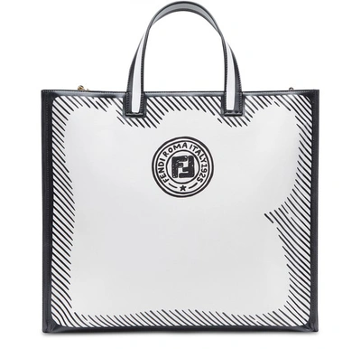 Fendi Shopper In White