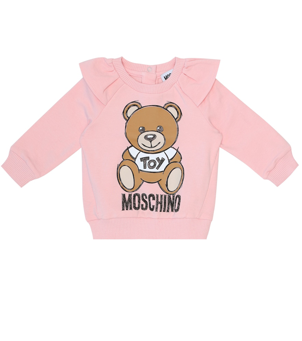 Moschino Baby Stretch-cotton Sweater In 