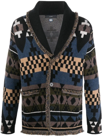 Alanui Seattle Sound Cashmere Cardigan In Black