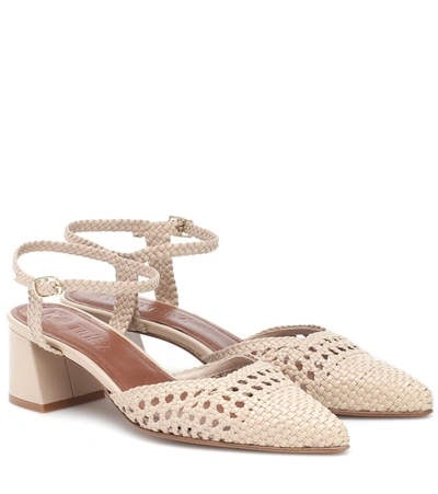 Souliers Martinez Juliana 50 Leather Pumps In Beige