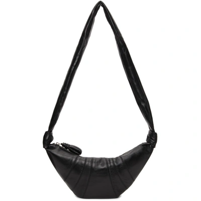 Lemaire Black Small Croissant Bag In 999 Black