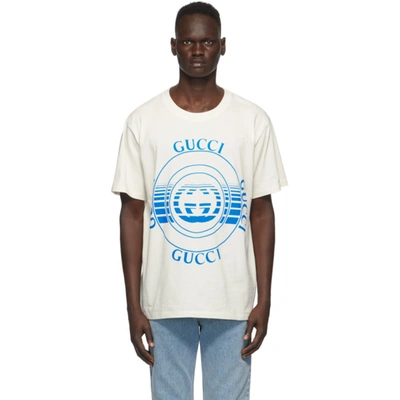 Gucci Logo-print Cotton-jersey T-shirt In White