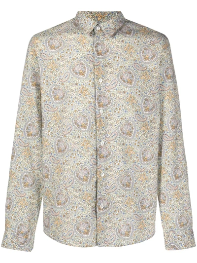 A.p.c. Hector Paisley-print Cotton-poplin Shirt In Multi