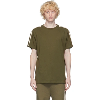 Loewe Anagram-embroidered Cotton-jersey T-shirt In Green