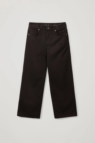 Cos Organic Cotton Straight Jeans In Black