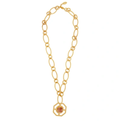 Liya Ellipse Gold-plated Chain Necklace