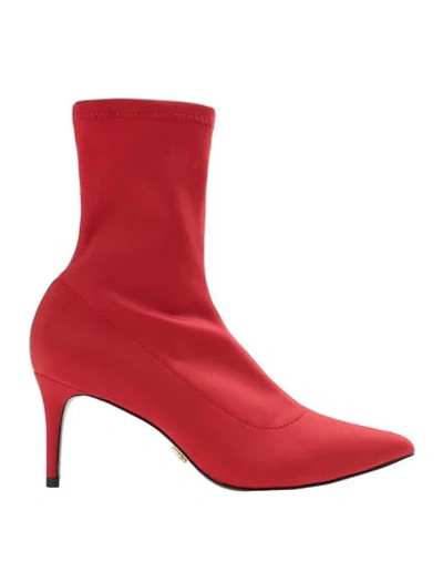 Naked Wolfe Ankle Boots In Red