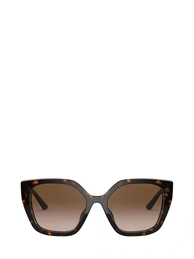 Prada Pr 24xs Rectangle-frame Sunglasses In Brown