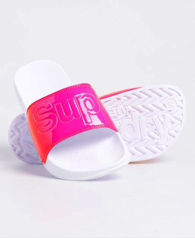 Superdry Pool Sliders In Pink