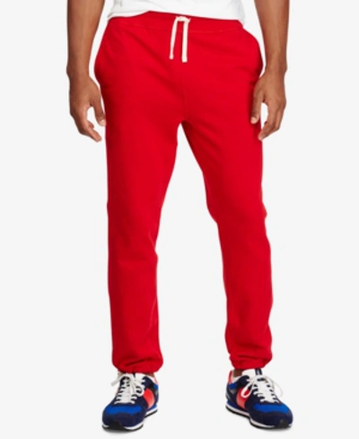 Polo Ralph Lauren Fleece Classic Fit Drawstring Trousers In Red