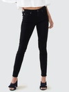 7 For All Mankind Jen7 By  Straight Ankle Jeans In Black In B(air) Black