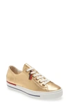 Paul Green Women's Carly Lace Up Sneakers In Gold Leather