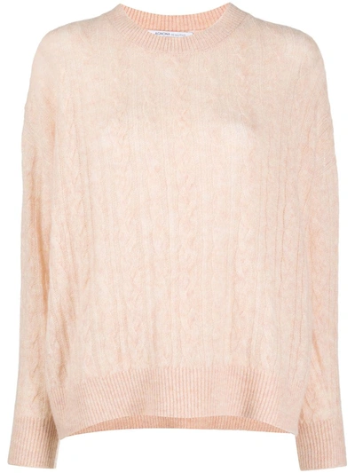 Agnona Pink Silk-cashmere Blend Jumper