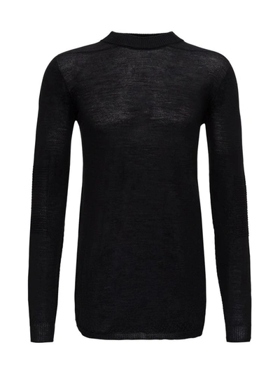 Rick Owens Wool Jumper In Black