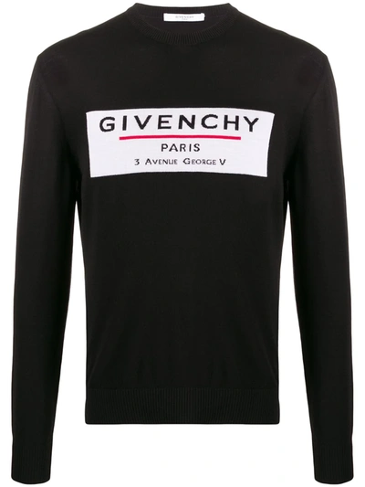 Givenchy Label Motif Jumper In Black
