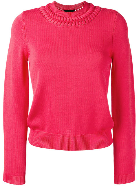 Emporio Armani Crewneck Knit Sweater | ModeSens