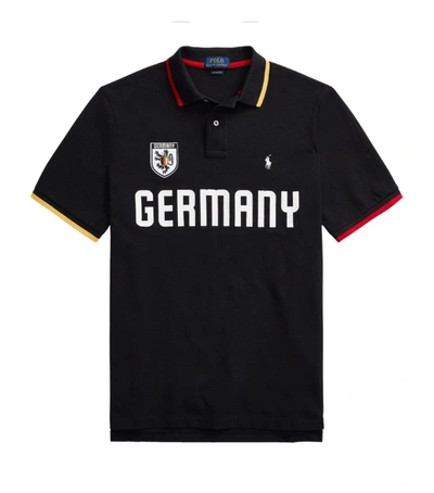 Ralph Lauren The Custom Slim Fit Germany Polo Shirt In Polo Black | ModeSens