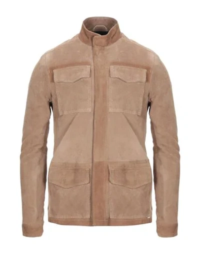 Aglini Jackets In Beige