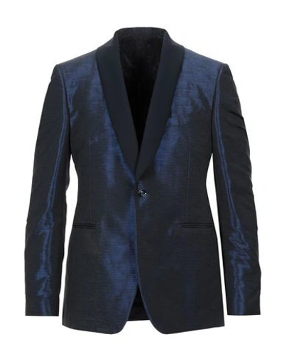 Trussardi Suit Jackets In Blue