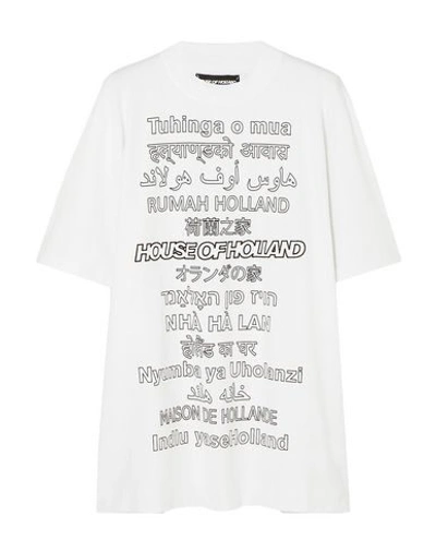 House Of Holland T-shirts In White