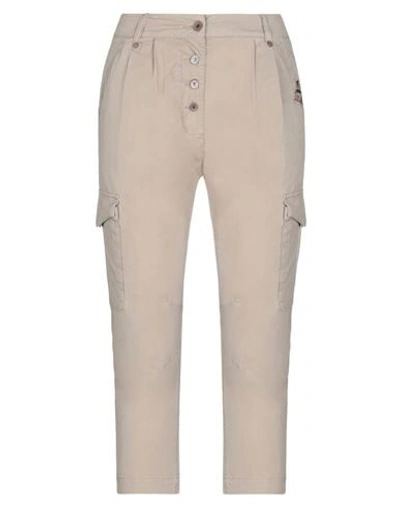 Napapijri Cropped Pants In Beige