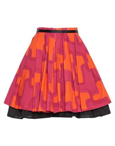 Eggs Midi Skirts In Orange