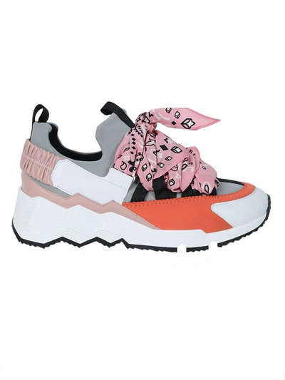 Pierre Hardy Multicolor Pink Bandana Sneakers