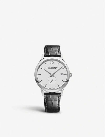 Chopard 168591-3001 L.u.c Xps Stainless Steel And Leather Watch
