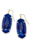 Kendra Scott Faceted Elle Drop Earrings In Gold Cobalt Howlite