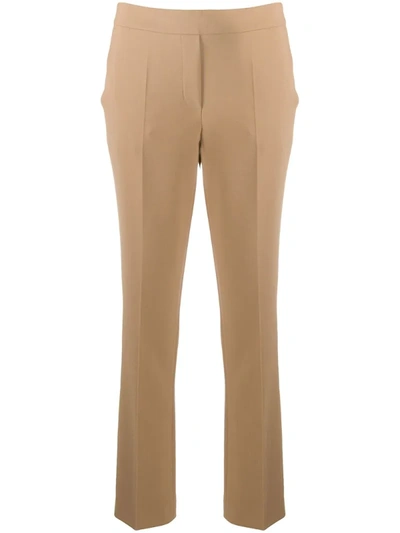 Luisa Cerano Mid-rise Straight-leg Trousers In Neutrals