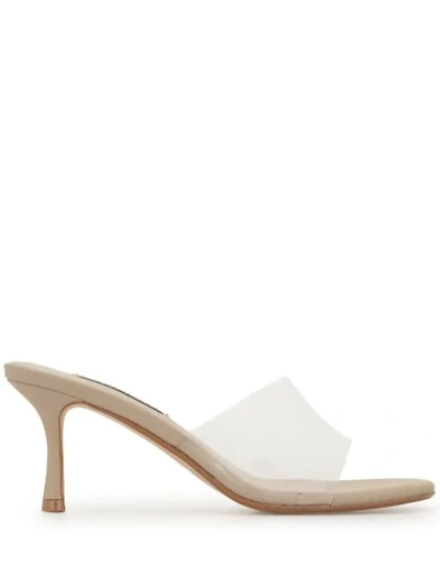 Senso Open Toe Transparent Sandals In Neutrals