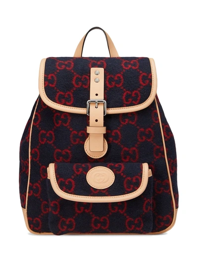 Gucci Kids' Children's Gg Backpack In Blue