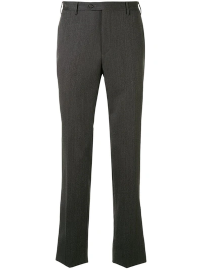 Corneliani Slim-fit Tailored Trousers In Grey