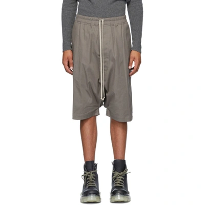 Rick Owens Rick's Pods Shorts In 09 Black