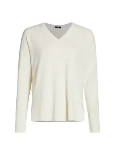 Theory Women's Karenia V-neck Cashmere Sweater In Husky