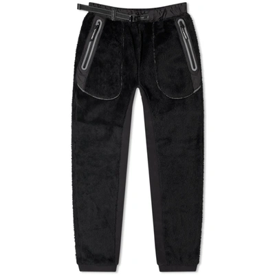 And Wander High Loft Fleece Pant In Black