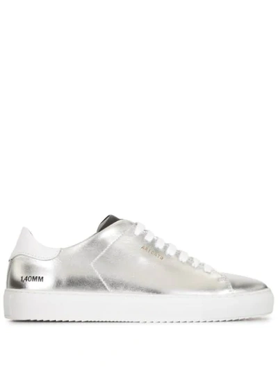 Axel Arigato 20mm Clean 90 Triple Leather Sneakers In Silver