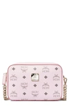 Mcm Visetos Original Crossbody Bag In Powder Pink