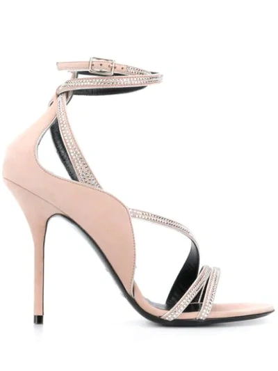 Pierre Hardy Nude Leather Midnight Sandals In Pink