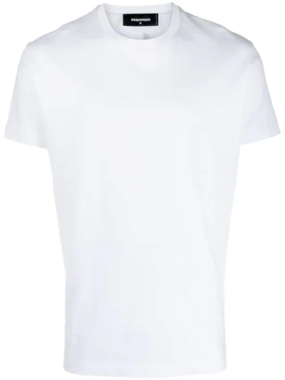 Dsquared2 White Cotton Back Print T-shirt