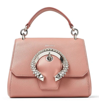Jimmy Choo Madeline Handle Handle / S Leather Handbag Color Blush