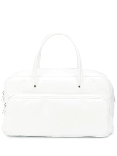 Comme Des Garçons Comme Des Garçons Synthetic Leather Small Tote Bag In White