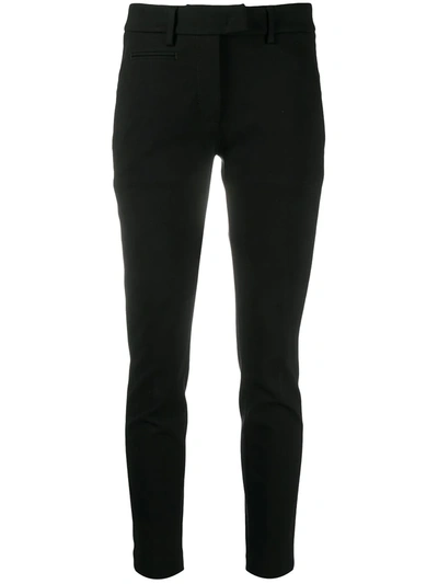 Dondup Mid-rise Skinny Trousers In Black