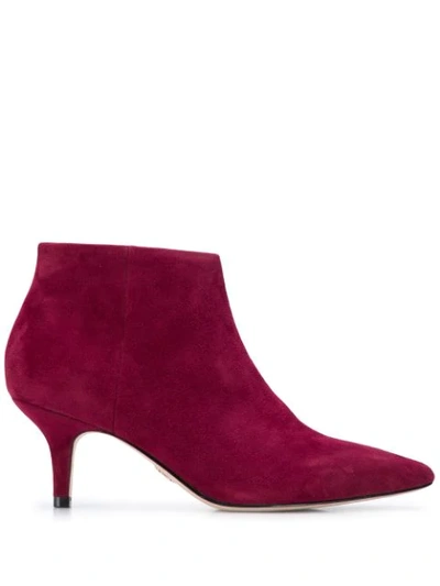 Tommy Hilfiger Pointed-toe Ankle Boots In Red
