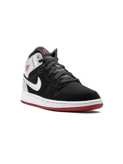 Jordan Teen Air  1 Mid-top Sneakers In Black