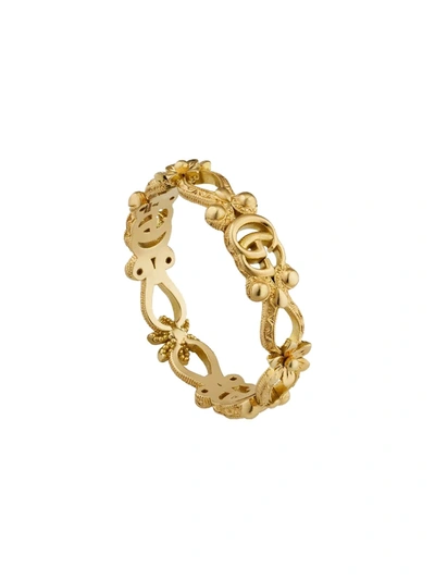 Gucci Women's Flora 18k Yellow Gold & Diamond Ring