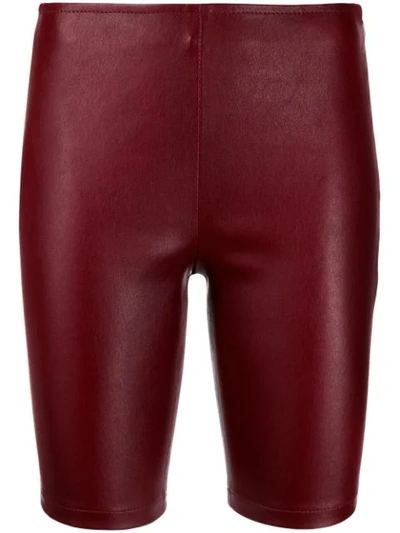 Manokhi High-waisted Biker Shorts In Red
