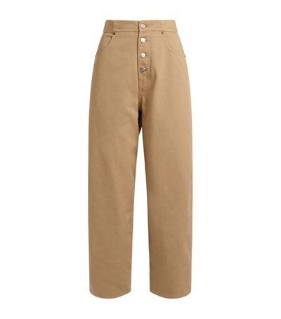 Mm6 Maison Margiela Buttoned Wide Trousers